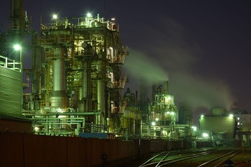 京浜地区の工場夜景