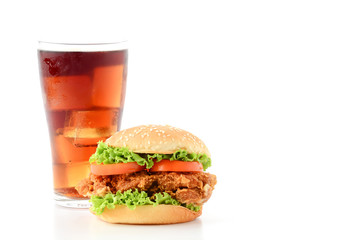 crispy chicken burger