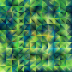 Obraz premium Abstract green shiny geometric background