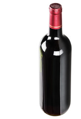 bottle with red wine