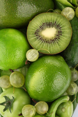 Fresh green food, closeup