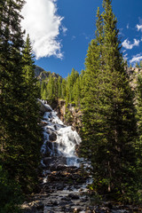 Fototapeta na wymiar Hidden Falls at Grand Teton National Park, Wyoming, USA