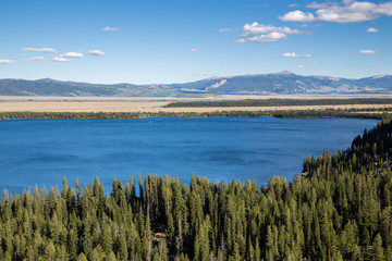 Fototapeta na wymiar Jenny Lake at Grand Teton National Park, Wyoming, USA