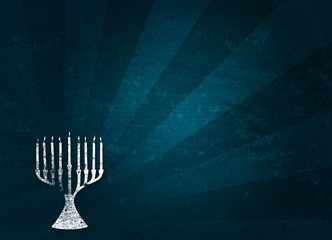 Holiday: Hanukkah Grunge Background