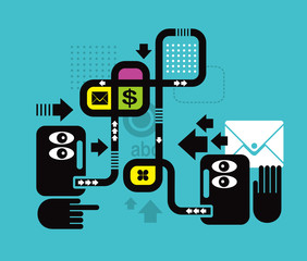 Communication in business.