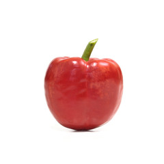 Red pepper over white background (Vegetable)