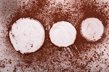 Organic frame background. Food texture