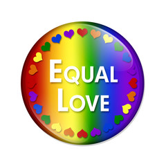 LGBT Equal Love Button