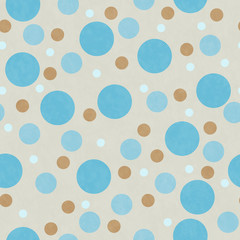 Teal, Brown and Beige Polka Dot Tile Pattern Repeat Background