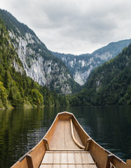 Austrian Boat and Hills and Mountains