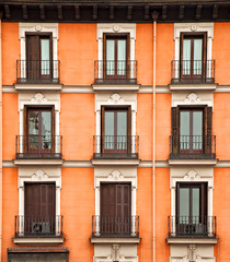 Fototapeta premium Nice house in the old town of Madrid, Spain