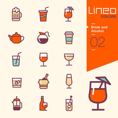 Lineo Colors - Drink and Alcohol icons