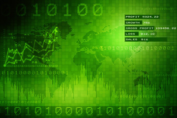 Fototapeta premium Digital Abstrct business background