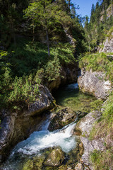 Wasserfälle in der Weißbachschlucht