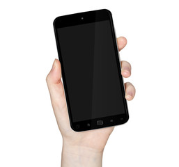 Hand with mobile phone