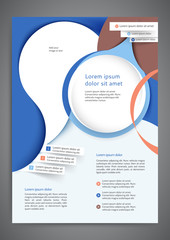 Abstract colored flyer