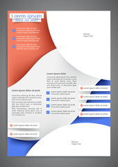 Abstract colored flyer