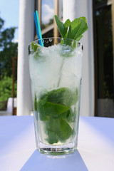 wonderfull mojito on white table