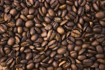 Coffee beans closeup