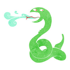 cartoon hissing snake