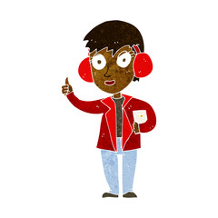 cartoon air force woman