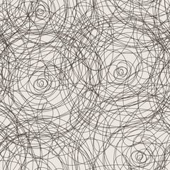 Fototapeta premium Vector seamless pattern of the curve scrolling lines