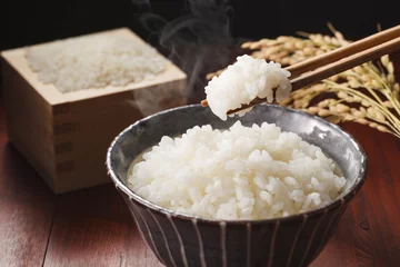 Foto op Canvas 白米のご飯　Japanese rice KOME © Nishihama