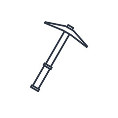 outline icon of pick