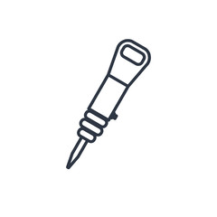 outline icon of jackhammer