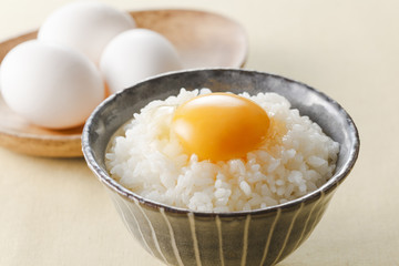 卵かけご飯　Raw Egg over Rice