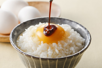 卵かけご飯　Raw Egg over Rice