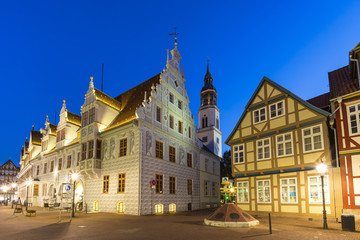 Fototapeta na wymiar Old Town hall in Celle, in Lower Saxony, Germany