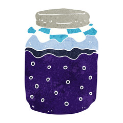 cartoon jam jar