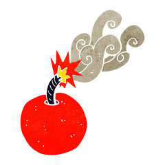 cartoon burning bomb