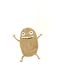 cartoon happy potato