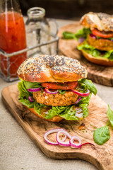 Gesunder Veganer Burger