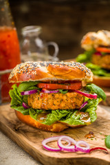 Gesunder Veganer Burger