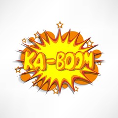 Comic book explosion