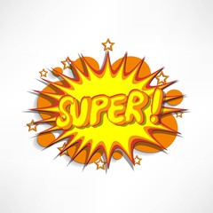 Comic book explosion