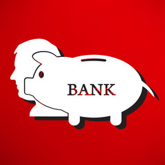 Piggy bank icon