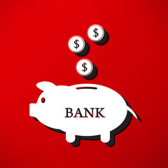 Piggy bank icon