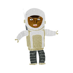 cartoon astronaut