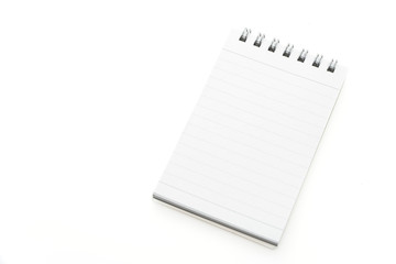 Blank mock up note book