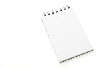 Blank mock up note book