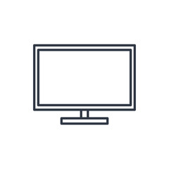 outline icon of monitor