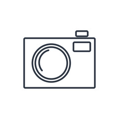 outline icon of photo camera