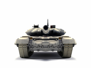 T-90 Main Battle Tank, Russia isolated on white background