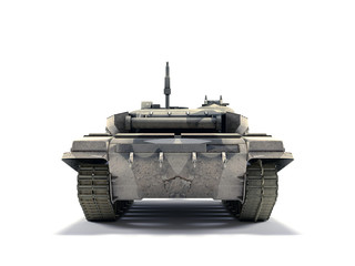 Fototapeta premium T-90 Main Battle Tank, Russia isolated on white background