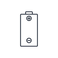outline icon of battery