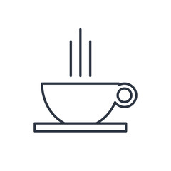 outline icon of coffee cup